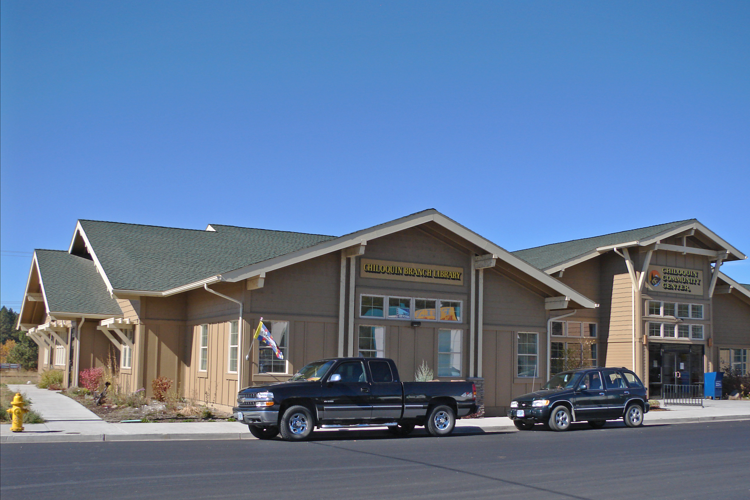 Chiloquin Branch Library in the Chiloquin Community Center Chiloquin Branch Library