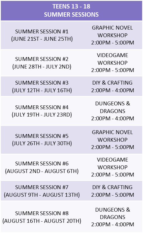 Reading Colors Your World 2021 Teen Programming