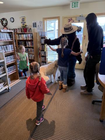 Smokey Bear gives hugs