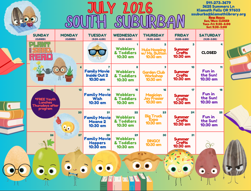 July calendar of events
